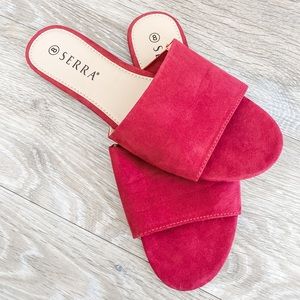 SERRA Red Slip On Flats